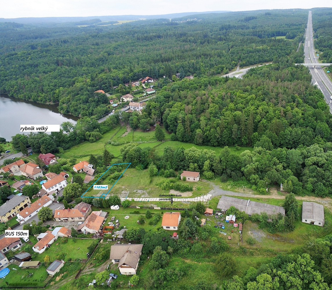 Prodej stavebního pozemku 1 103 m²