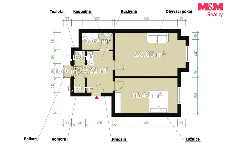 Prodej bytu 2+kk 54 m², Praha – náhled fotky 13