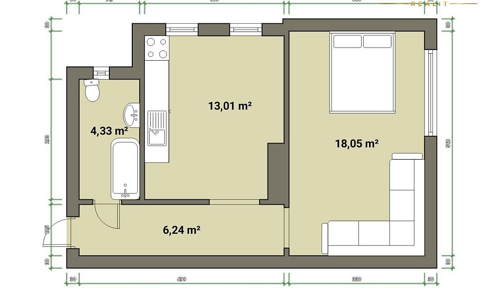 Prodej bytu 2+kk 41 m², Mariánské Lázně – náhled fotky 8