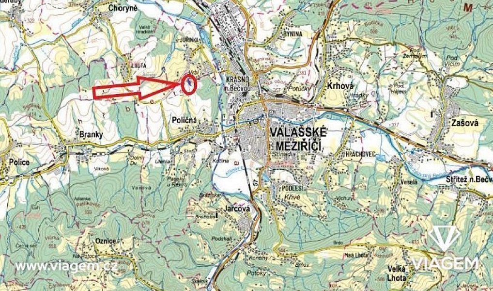 Prodej pole 1 393 m², Poličná – náhled fotky 3