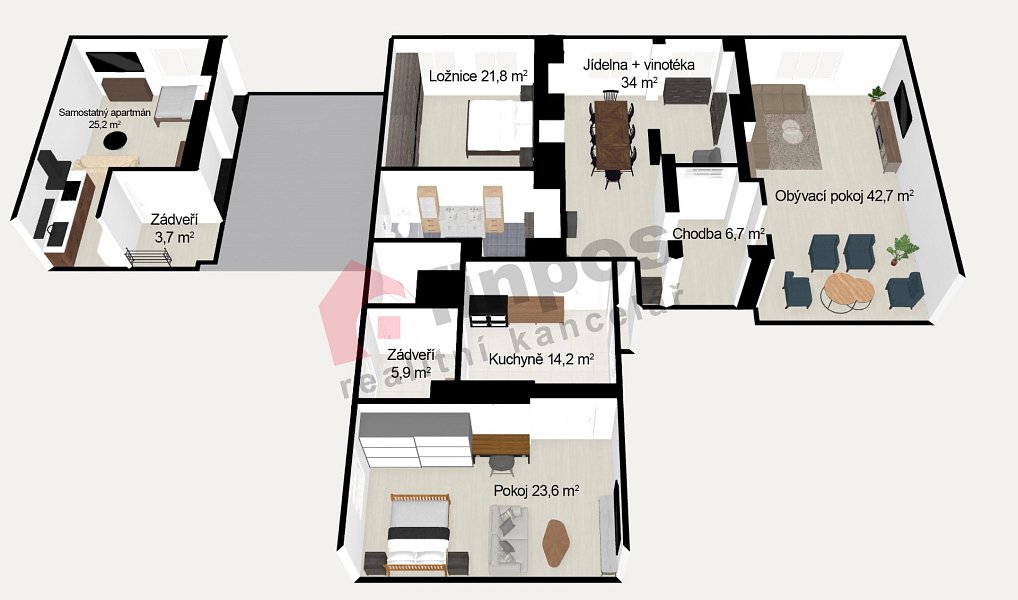 Prodej domu 261 m² s pozemkem 1 805 m², Křivsoudov – náhled fotky 3