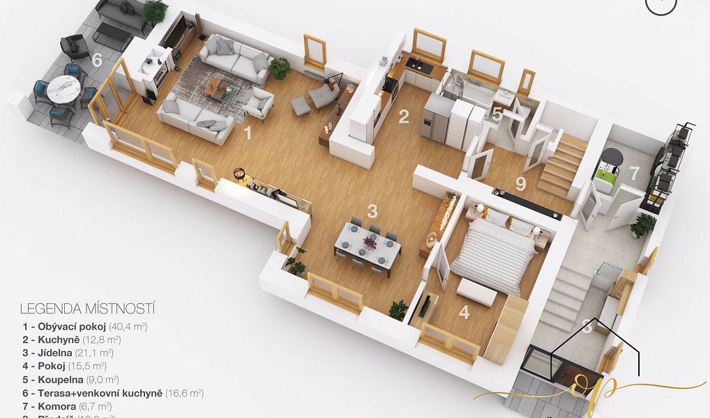Prodej domu 237 m² s pozemkem 1 360 m², Liteň – náhled fotky 29