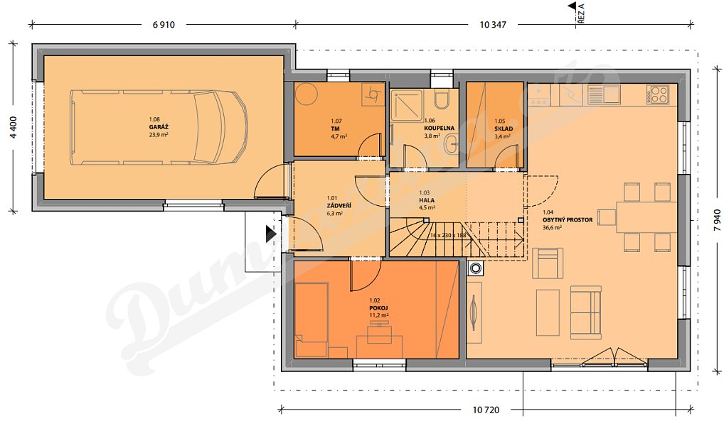 Prodej stavebního pozemku 2 040 m², Dobřejovice – náhled fotky 8