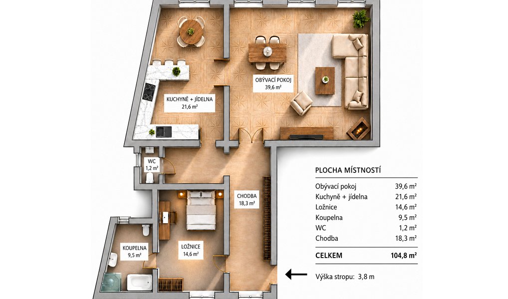 Prodej bytu 3+kk 105 m², Praha – náhled fotky 5