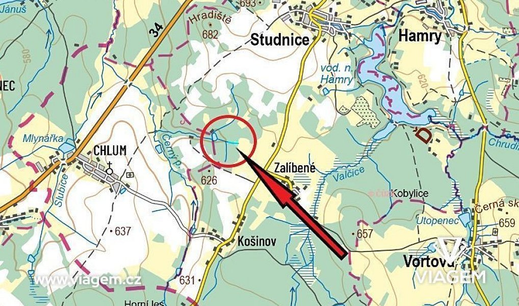 Prodej lesa 2 072 m², Studnice – náhled fotky 4