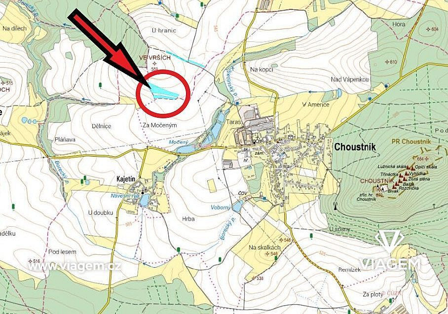 Pole 16 544 m², Podíl 25 % o výměře 4 136 m² – pohled 4