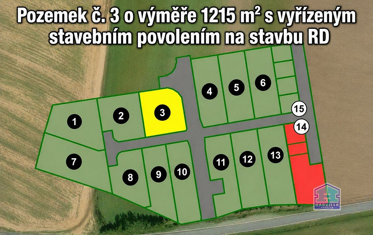 Prodej stavebního pozemku 1 215 m²