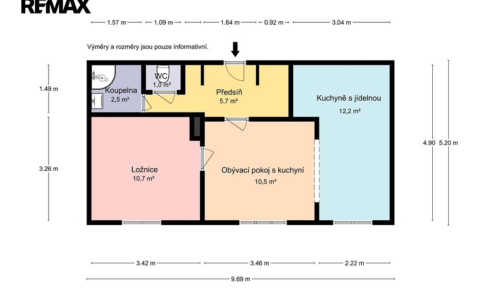 Prodej bytu 2+1 48 m², Praha – náhled fotky 3