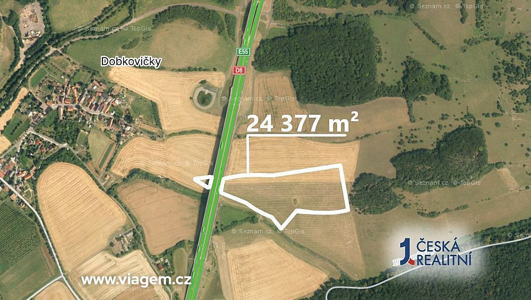 Pole 24 377 m², Podíl 28 % o výměře 6 771 m² – pohled 2