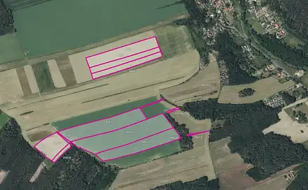 Prodej pole 261 982 m², Lhotka, okres Mělník