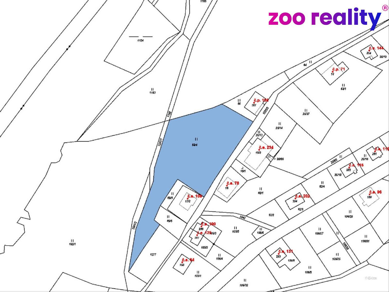 Prodej stavebního pozemku 2 835 m²
