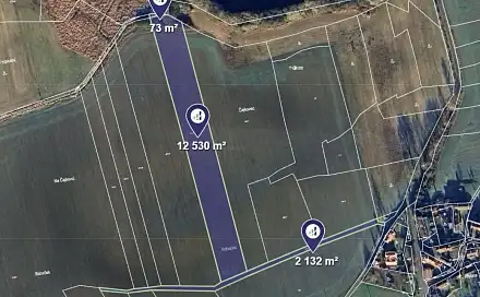 Prodej pole 4 057 m², Předotice, okres Písek