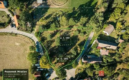 Prodej stavebního pozemku 2 135 m², Kadov, okres Strakonice