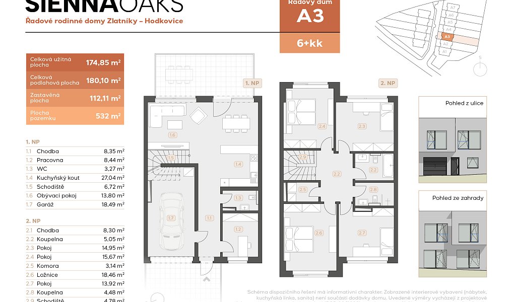 Prodej domu 174 m² s pozemkem 533 m², Zlatníky-Hodkovice – náhled fotky 6