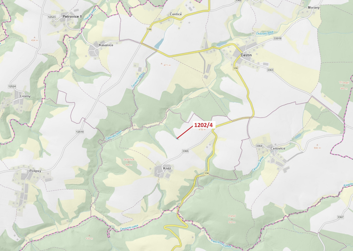 Dražba lesa 356 m²