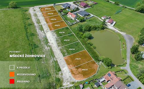 Prodej stavebního pozemku 800 m², Mšecké Žehrovice, okres Rakovník
