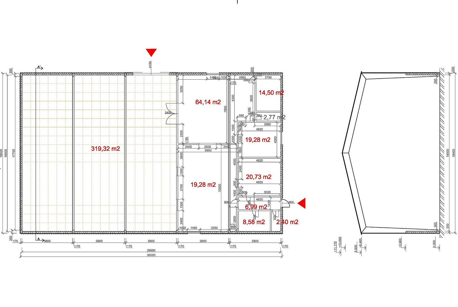 Pronájem výrobních prostor 530 m² – fotografie 3