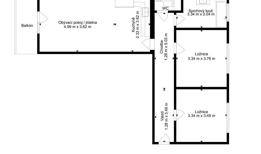 Pronájem bytu 3+kk 71 m², Dobřany – náhled fotky 16