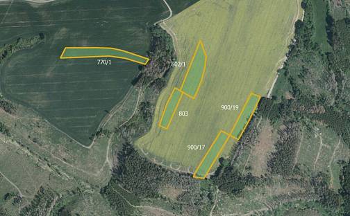 Prodej pole 66 972 m², Hořice, okres Pelhřimov