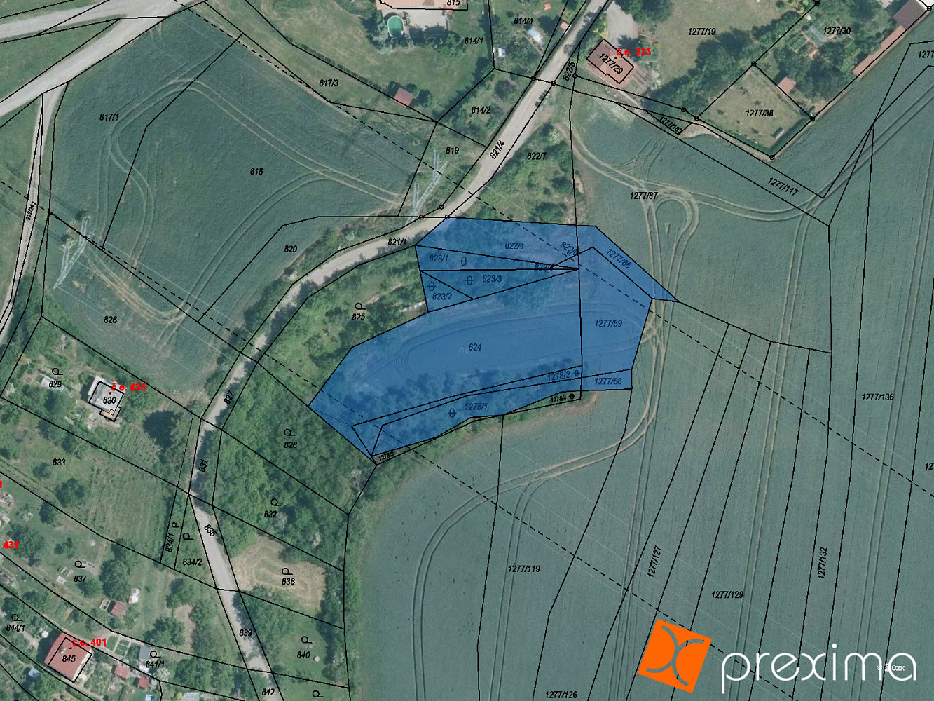 Prodej pole 19 495 m² – fotografie 3