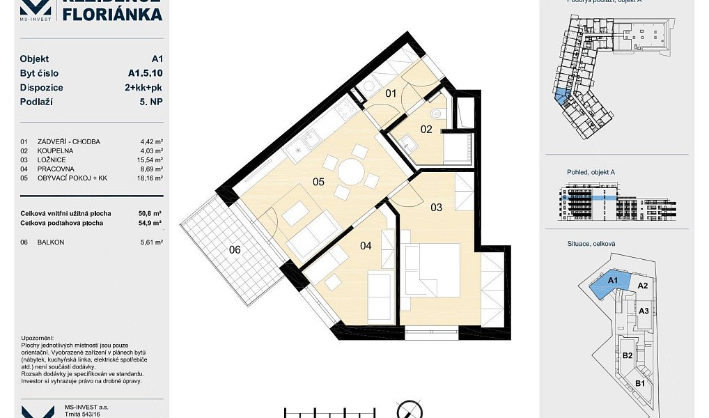 Prodej bytu 2+kk 55 m², Brno – náhled fotky 6