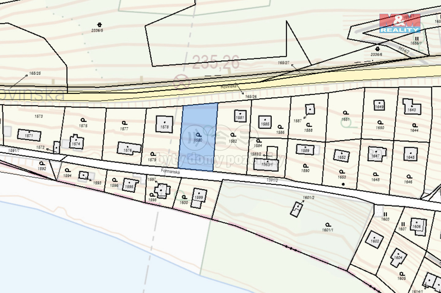 Prodej zahrady 589 m²
