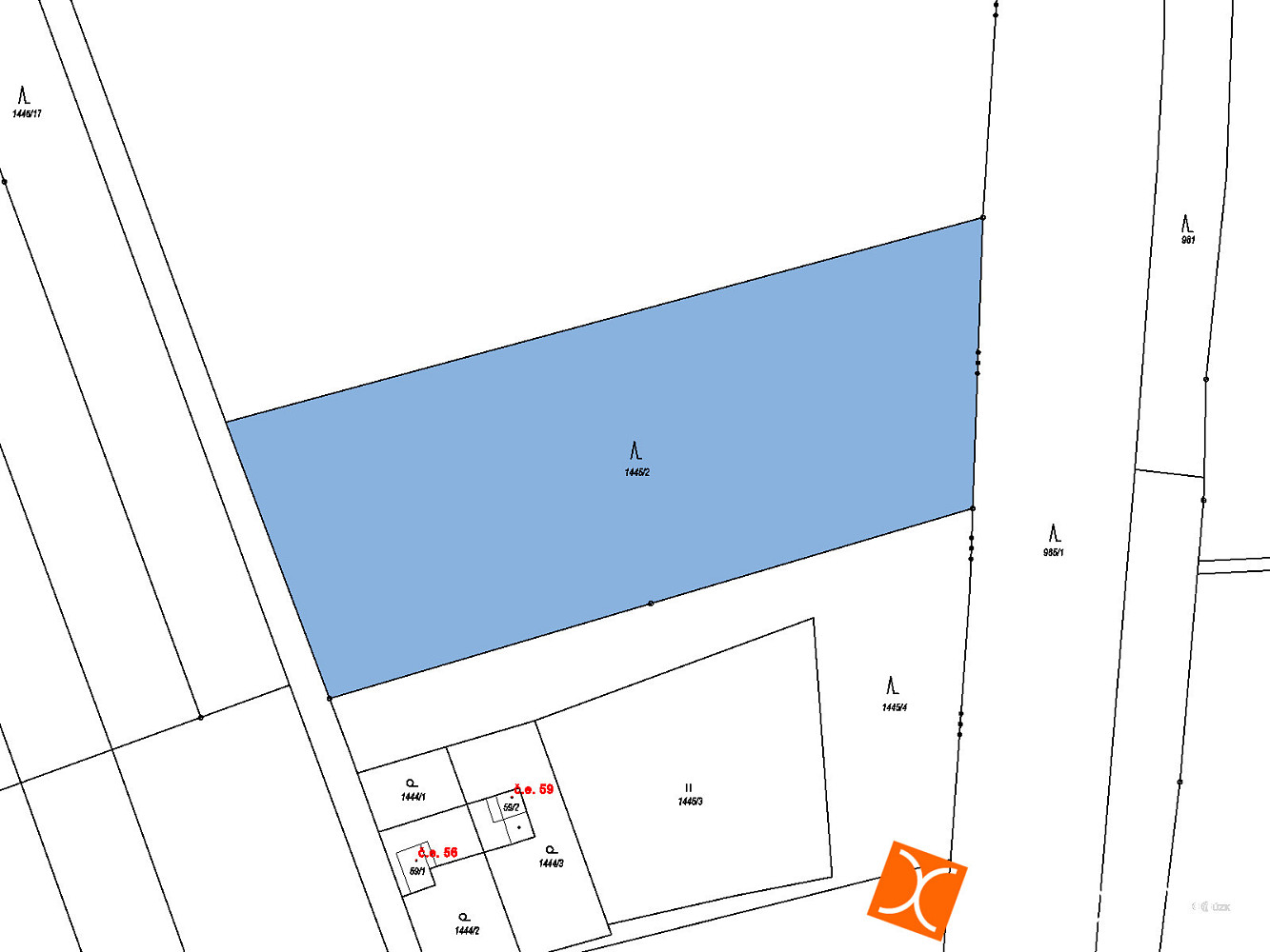 Prodej lesa 5 320 m² – fotografie 2