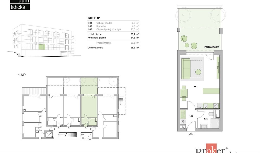 Prodej bytu 1+kk 55 m², Plzeň – náhled fotky 3