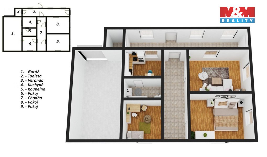 Prodej domu 55 m² s pozemkem 2 260 m², Morašice – náhled fotky 7