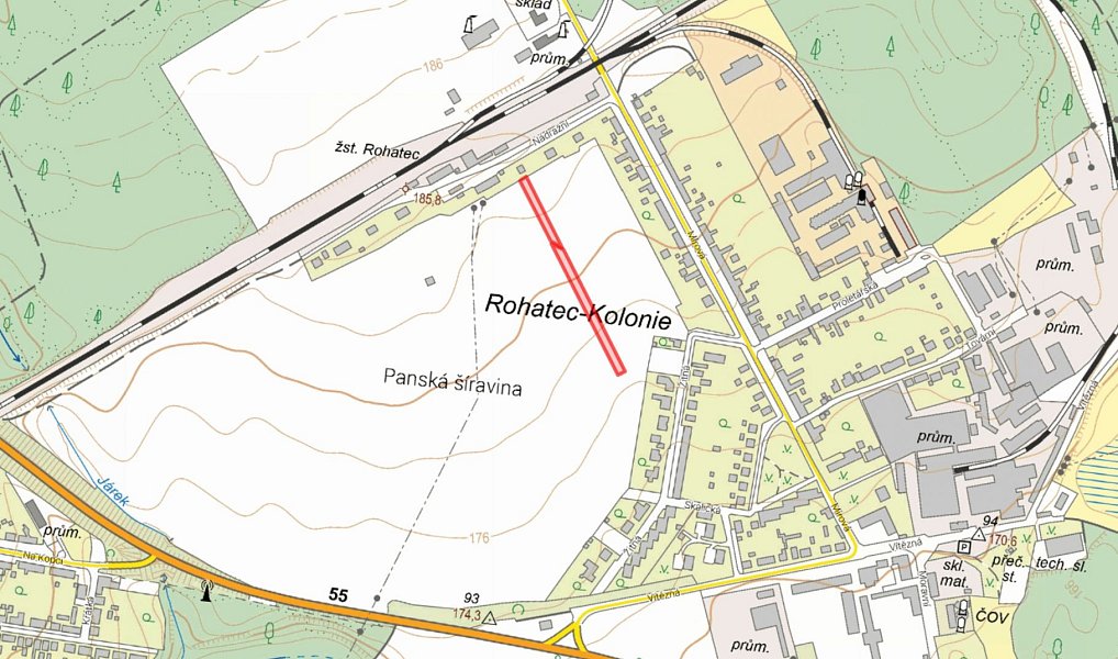 Prodej stavebního pozemku 2 064 m², Rohatec – náhled fotky 4