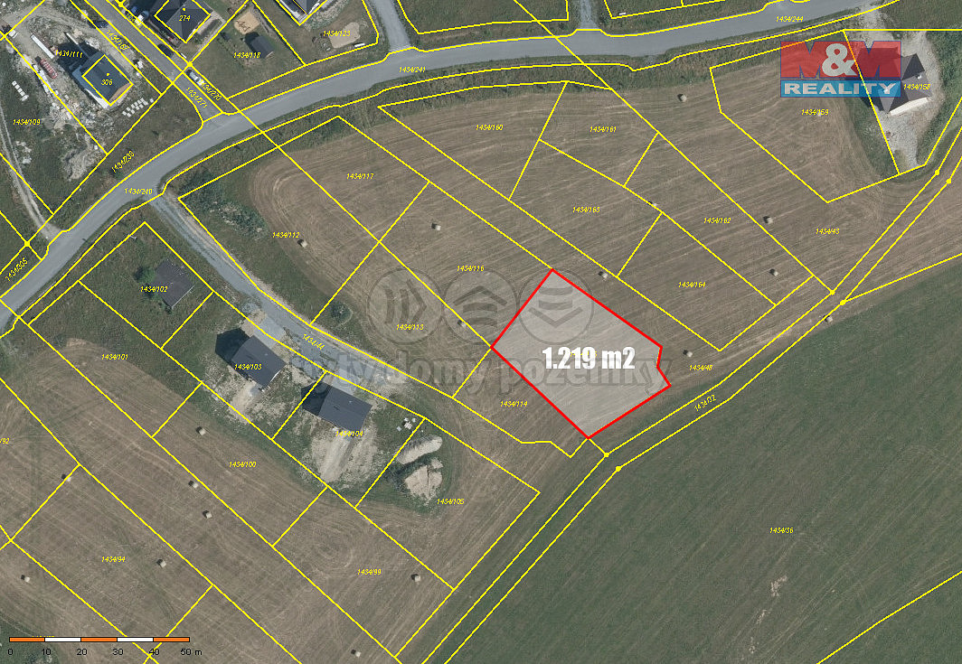 Prodej stavebního pozemku 1 219 m²