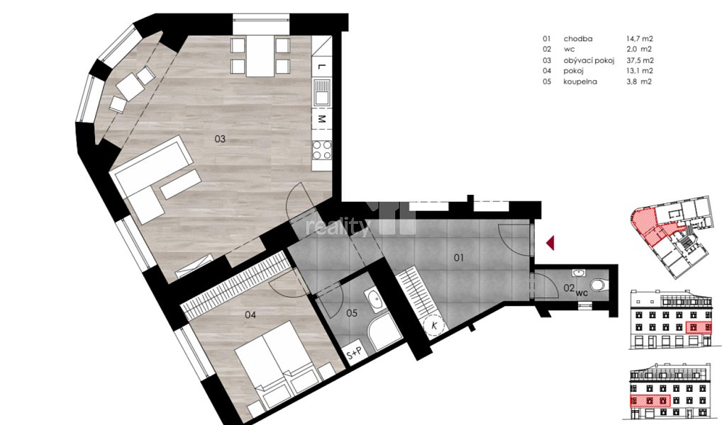 Prodej bytu 2+kk 76 m², Praha – náhled fotky 13