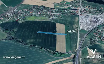 Prodej pole 6 474 m², Olbramovice, okres Benešov