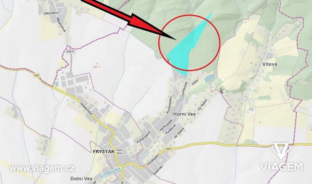 Prodej lesa 5 483 m², Fryšták – náhled fotky 4