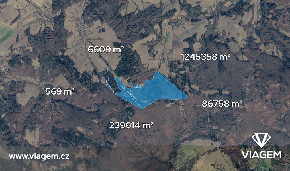 Prodej lesa 16 916 m², Šanov – náhled fotky 2