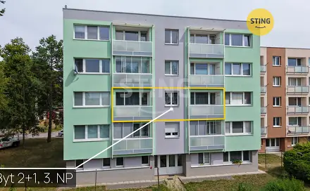 Prodej bytu 2+1 68 m², U Víta, Jemnice, okres Třebíč
