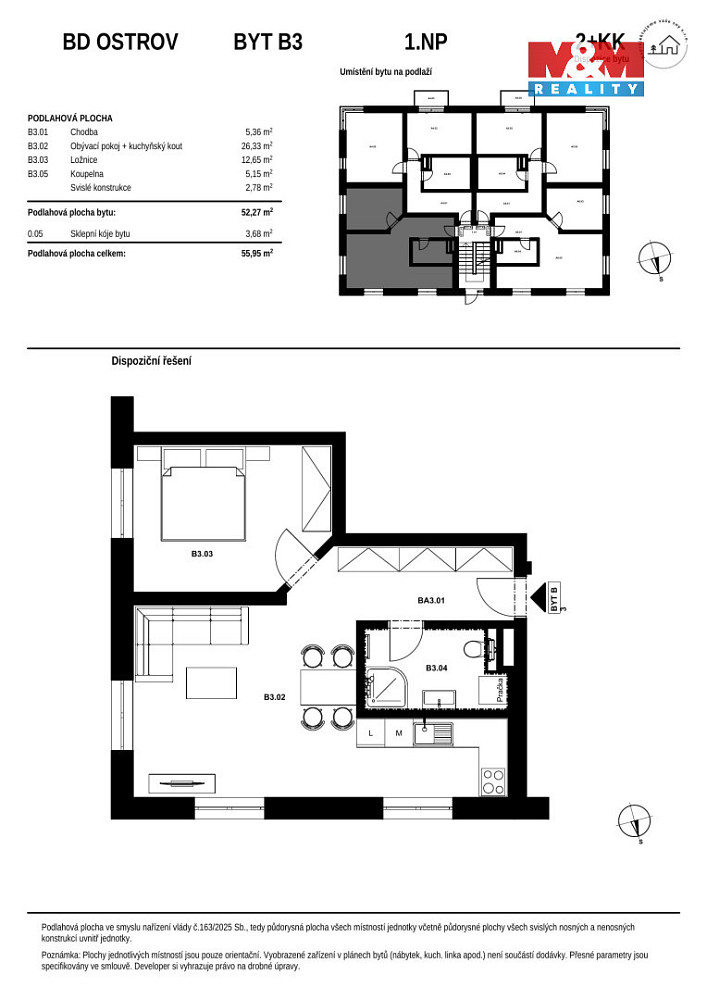Prodej bytu 2+kk 56 m² – fotografie 4