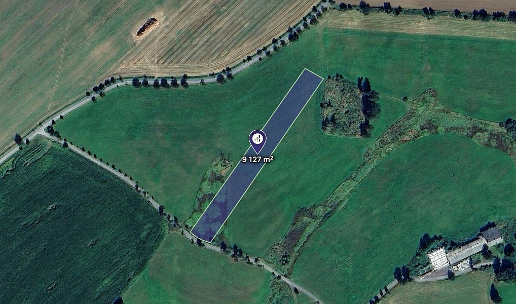 Prodej louky, 9127 m², Pelhřimov, Lukavec