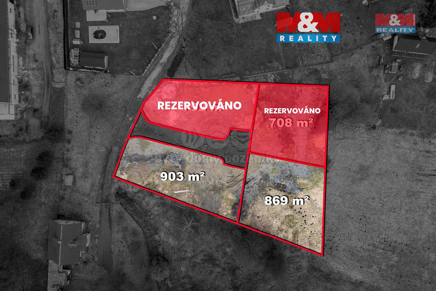 Prodej stavebního pozemku 869 m²