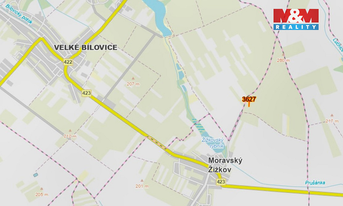 Prodej pole 400 m² – fotografie 3