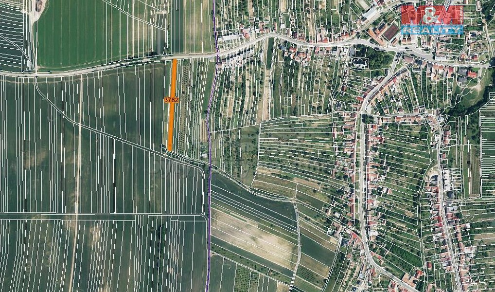 Prodej pole 523 m², Ježov – fotka 1 z 5
