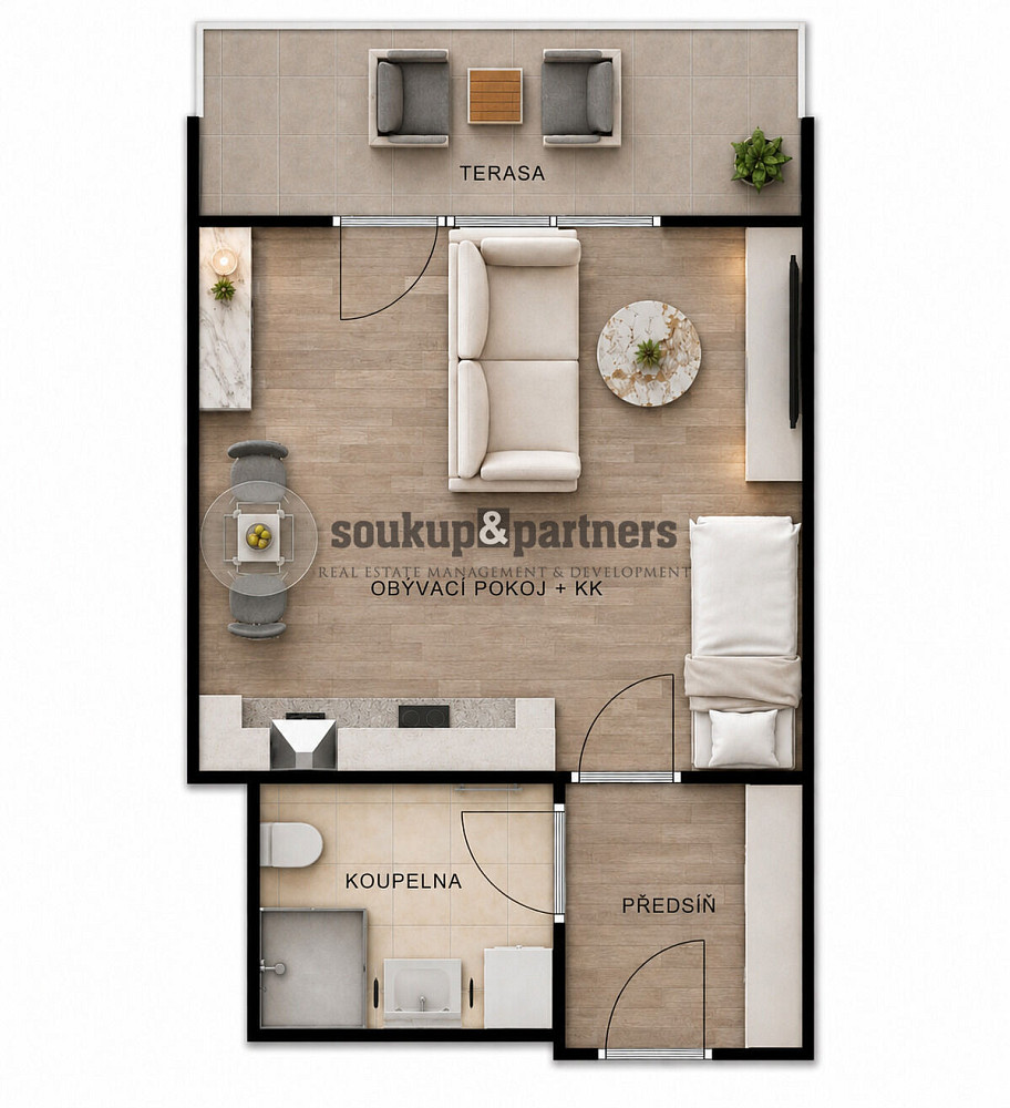 Prodej bytu 1+kk 32 m² – fotografie 3