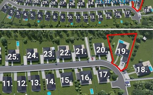 Prodej stavebního pozemku 1 313 m², Jirkov