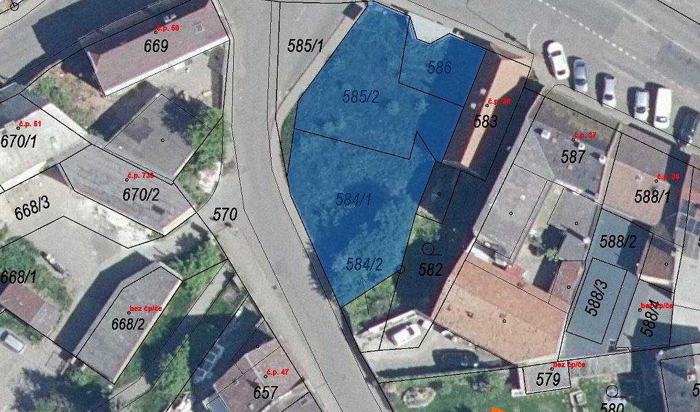 Prodej stavebního pozemku 192 m², Chabařovice – fotka 1 z 3