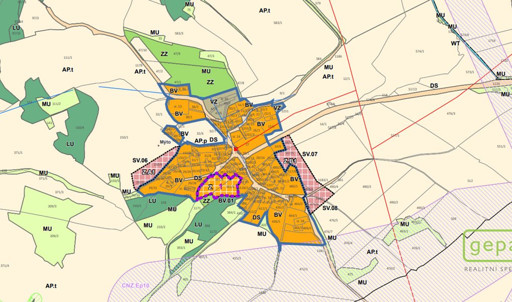 Prodej stavebního pozemku 975 m², Hořice na Šumavě – náhled fotky 3