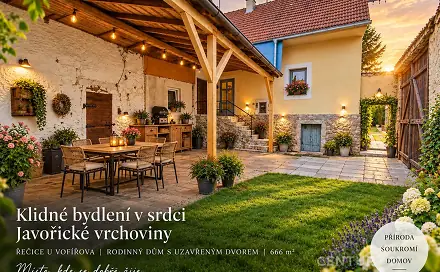 Prodej domu 104 m² s pozemkem 666 m², Volfířov - Řečice, okres Jindřichův Hradec