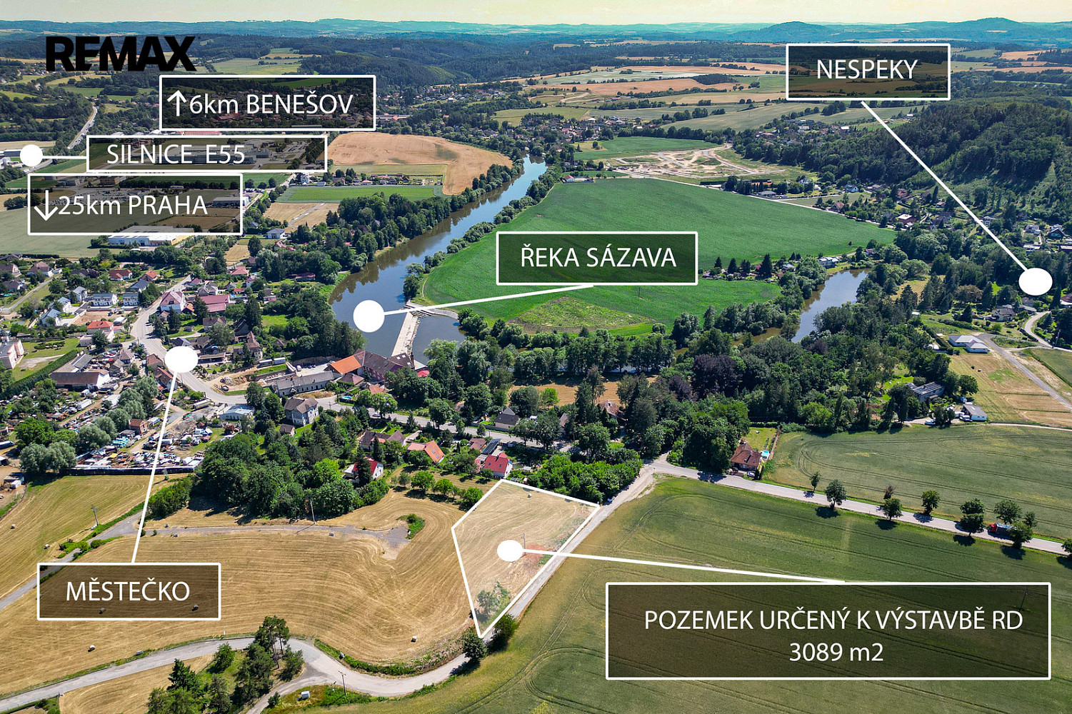 Prodej stavebního pozemku 3 089 m²