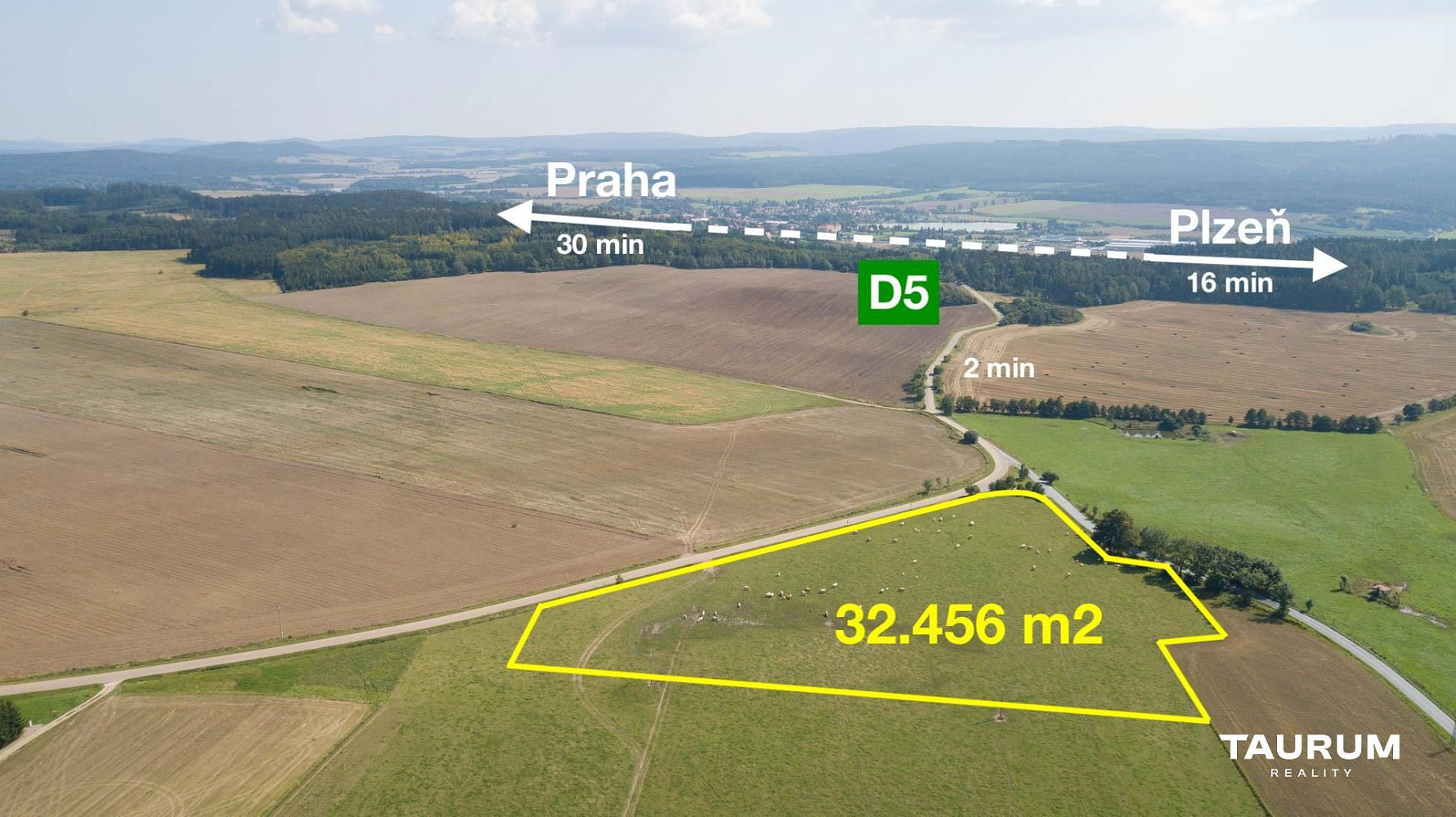Prodej stavebního pozemku 32 456 m²