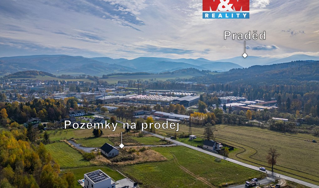 Prodej stavebního pozemku 1 145 m², Jeseník – fotka 1 z 30