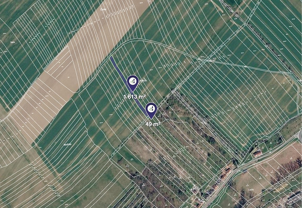 Prodej pole 3 349 m²